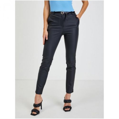 Černé dámské kalhoty s páskem ORSAY - Dámské