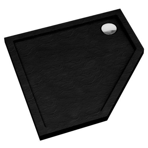 Vanička pětiúhelníkový Black Stone 80x80x5 Espera AQM2397CST