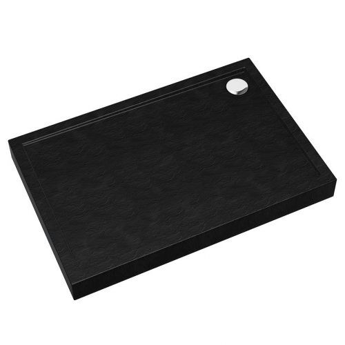 Vanička obdélníková Black Stone 80x120x12 Espera Plus AQM4638CST