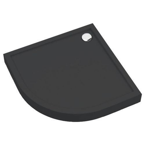 Vanička půlkulatá Black Mat 80x80x12 R55 Espera Plus AQM4633CMG