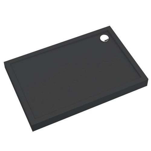 Vanička obdélníková Black Mat 90x100x12 Espera Plus AQM4645CMG