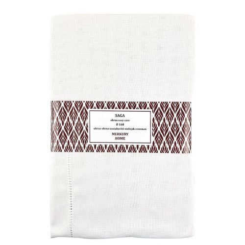 Ubrus SAGA ecru 160 easy care