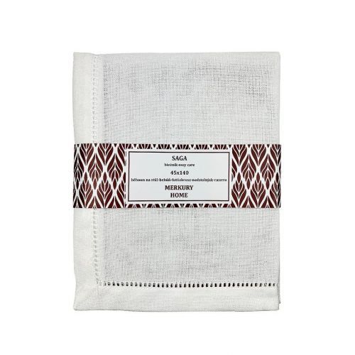 Běhoun na stůl SAGA ecru 45x140 easy care
