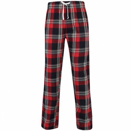 Kalhoty Skinnifit Tartan Lounge - červené-navy, L