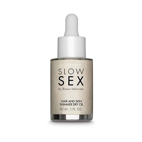 Olej BIJOUX INDISCRETS Slow Sex Hair & Skin Shimmer Dry 30 ml Bijoux Indiscrets