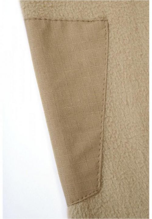 Fleece Troyer Ripstop - camel 3XL