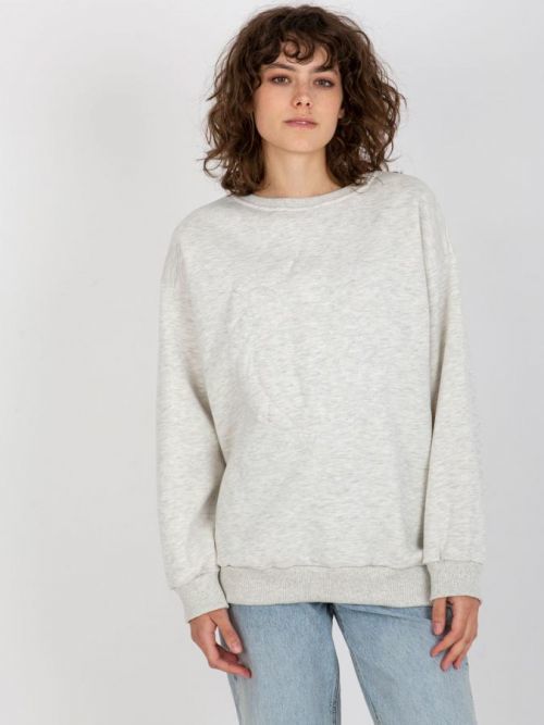 SVĚTLE ŠEDÁ MIKINA BEZ KAPUCE EM-BL-617-4.41P-LIGHT GREY Velikost: ONE SIZE