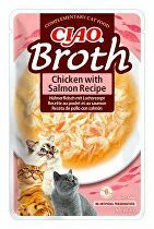 Churu Cat CIAO Broth Chicken with Salmon Recipe 40g 5 + 1 zdarma