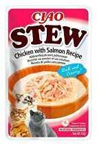 Churu Cat CIAO Stew Chicken with Salmon Recipe 40g 5 + 1 zdarma