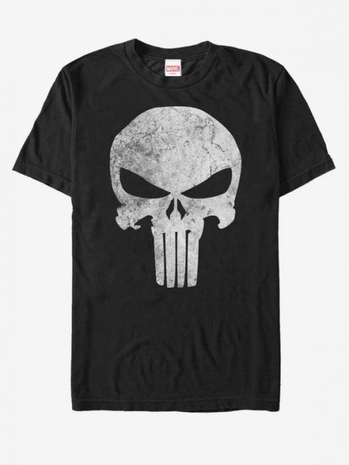 ZOOT.Fan Punisher Skull Marvel Triko Černá