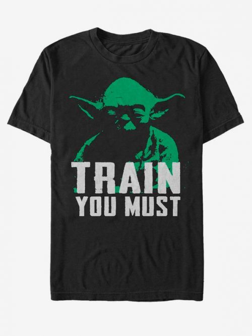 ZOOT.Fan Yoda Train You Must Star Wars Triko Černá