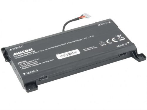 Hp Baterie do notebooku Hp Omen 17 Tpn-q195 Li-pol 14,4V 5972mAh 86Wh - 12 pinový konektor