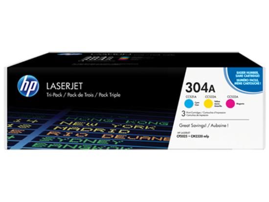 HP toner HP CF372AM pro HP CLJ CM2320 / CP2025 (3x2800 stran) CMY - CC531A -533A - 3pack originál, CF372AM