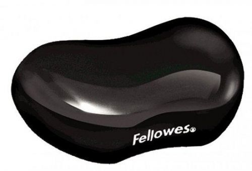 Podložka pod zápěstí Fellowes CRYSTAL gelová černá, 9112301