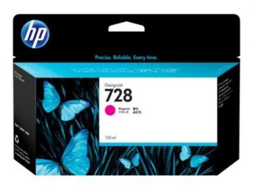 HP 728 130-ml Magenta DesignJet Ink Cartridge, F9J66A