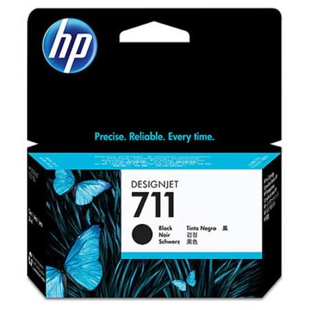 HP 711 Black DJ Ink Cart, 38 ml, CZ129A, CZ129A