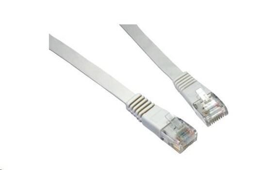 Solarix Patch kabel plochý CAT6 UTP LSOH 1m šedý non-snag-proof C6-111GY-1MB