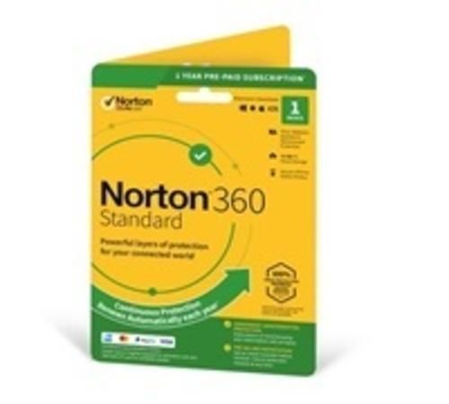 NORTON 360 STANDARD 10GB + VPN 1 uživatel pro 1 zařízení na 1 rok ESD, 21405801