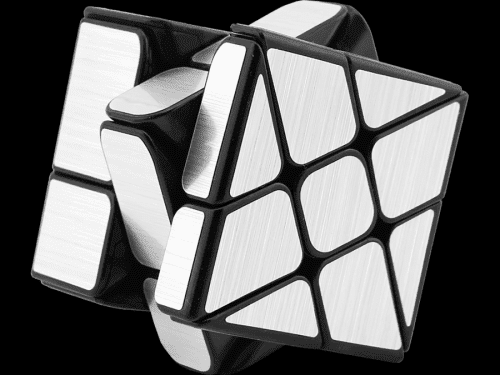 Rubikova kostka - Zrcadlová - 2x2x3 - Stříbrná - Windmill