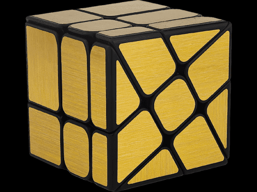 Rubikova kostka - Zrcadlová - 2x2x3 - Zlatá - Windmill