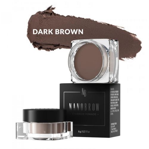 Nanobrow Eyebrow Pomade Voděodolná pomáda na obočí s krémovou konzistencí Odstín: Dark Brown 6g