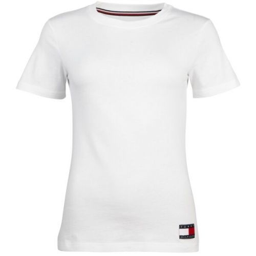 Tommy Hilfiger TOMMY 85 LOUNGE-SHORT SLEEVE TEE Dámské tričko, bílá, velikost M