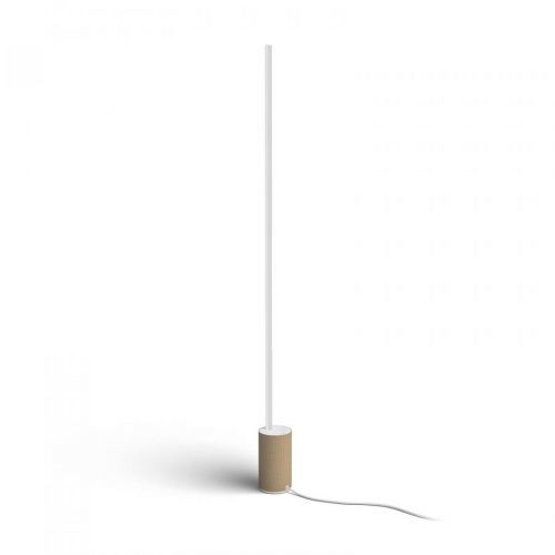 Philips Hue Gradient Signe Oak LED stojací lampa, Obývací pokoj / jídelna, hliník, dřevo, 29W, K: 145.8cm