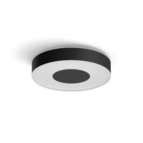 Philips Hue Xamento LED stropní světlo, 38cm černá, Koupelna, kov, plast, 33.5W, K: 8.4cm