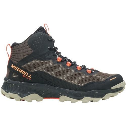 Merrell SPEED STRIKE MID GTX Pánské outdoorové boty, khaki, velikost 44