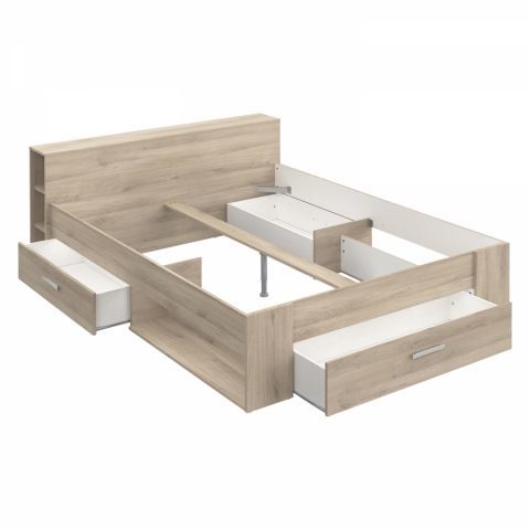 Multifunkční postel 160x200 dub POCKET 126228 Akce, super cena, doprava zdarma Idea