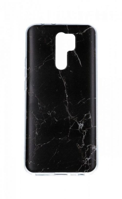 Kryt STYLE TopQ Xiaomi Redmi 9 Mramor černý 85936