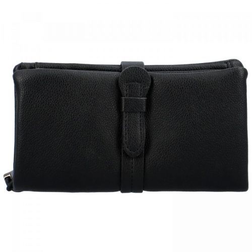 Stylová měkká dámská koženková peněženka Erikala, černá