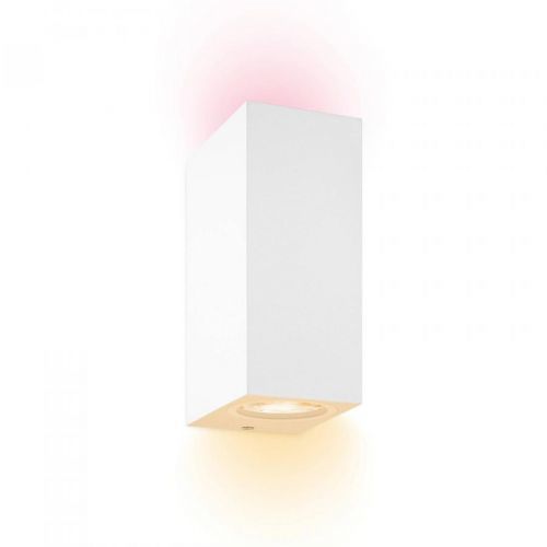 WiZ LED nástěnné světlo Up&Down, bílá, Obývací pokoj / jídelna, plast, GU10, 5W, L: 6.8 cm, K: 15cm