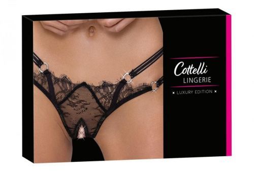 Cottelli - luxury open ring thong (black)