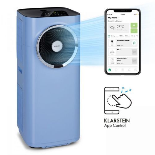 Klarstein Kraftwerk Smart 10K, mobilní klimatizace, 3 v 1, 10.000 BTU, ovládání pomocí aplikace, dálkové ovládání