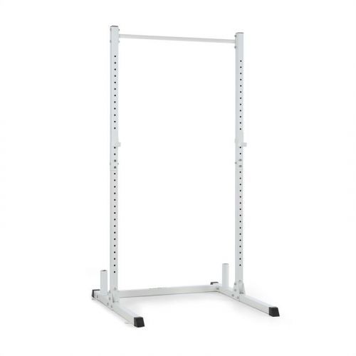 KLARFIT HR 1100 posilovací stanice, Half Rack 2 J-háky, tyč na shyby, bílá barva