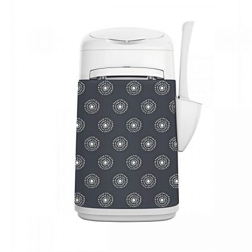 LitterLocker® Fashion látkový potah Květiny šedý