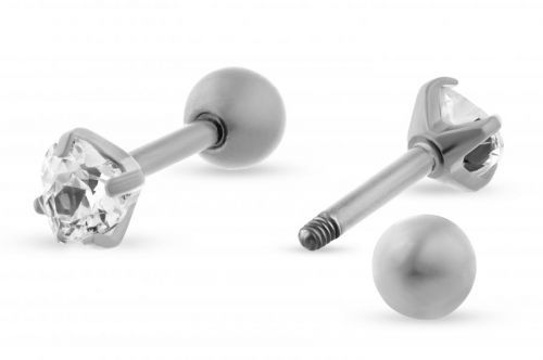Troli Půvabný titanový piercing se srdíčkem VSE6015S-PET