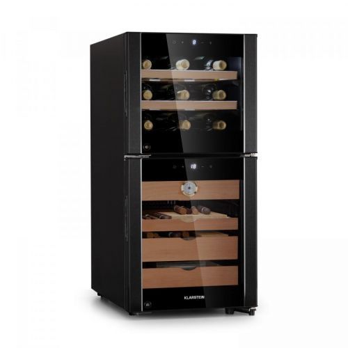 Klarstein El Dorado 89, humidor a chladnička na víno, dotykový displej, 89L, LED