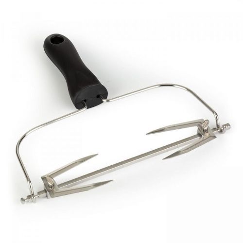 Klarstein AeroVital Cube Chef, otočný špíz zvedák na špíz do horkovzdušné fritézy, nerez ocel