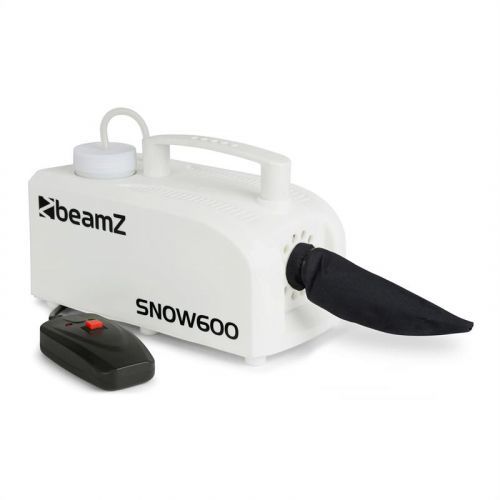 Beamz SNOW 600, 600 W, BÍLÝ, SNĚHOSTROJ, 0,25 L NÁDRŽ, 5 M KABELOVÉ DÁLKOVÉ OVLÁDÁNÍ