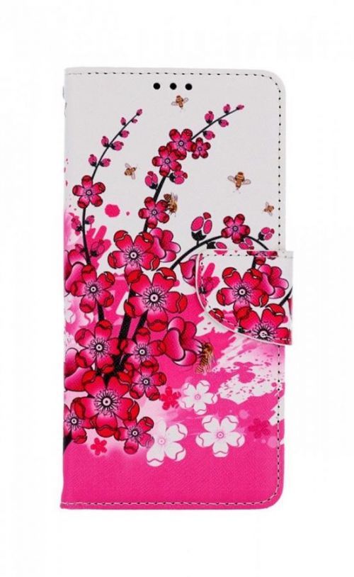 Pouzdro TopQ Xiaomi Redmi A1 knížkové Kytičky textil 86016
