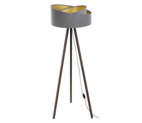 Stojací lampa GALAXY 1xE27/60W/230V šedá/hnědá