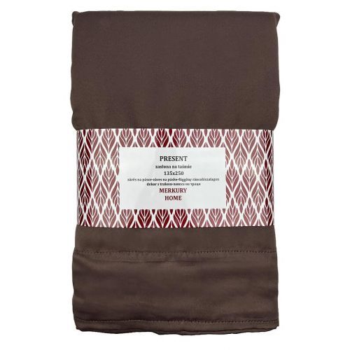 Závěs Present na pásce 135x250 hnědá