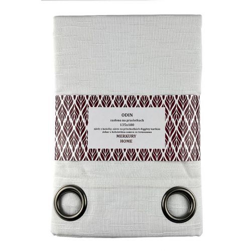 Závěs Odin na průchodkách 135x180 bílá