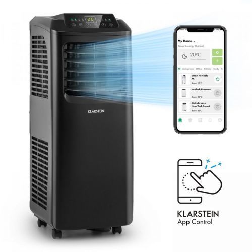 Klarstein Pure Blizzard Smart 7k, mobilní klimatizace, 7000 BTU/2,1 kW, energetická třída A, dálkový ovladač