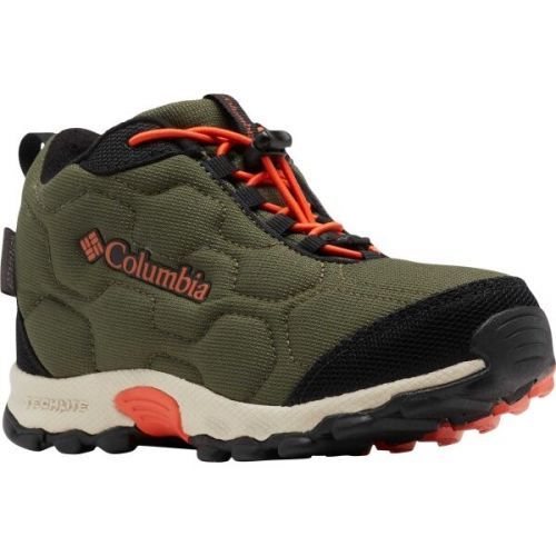 Columbia CHILDREN FIRECAMP MID SLEDDER WP Dětské trekingové boty, khaki, velikost 29