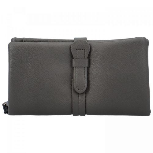 Stylová měkká dámská koženková peněženka Erikala, šedá