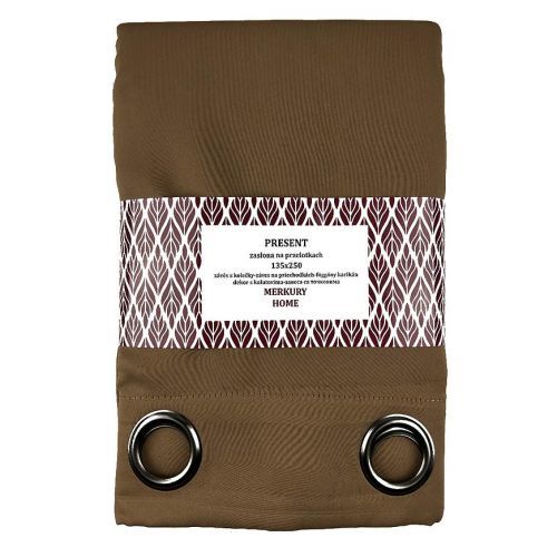 Závěs Present na průchodkách 135x250 hořčice