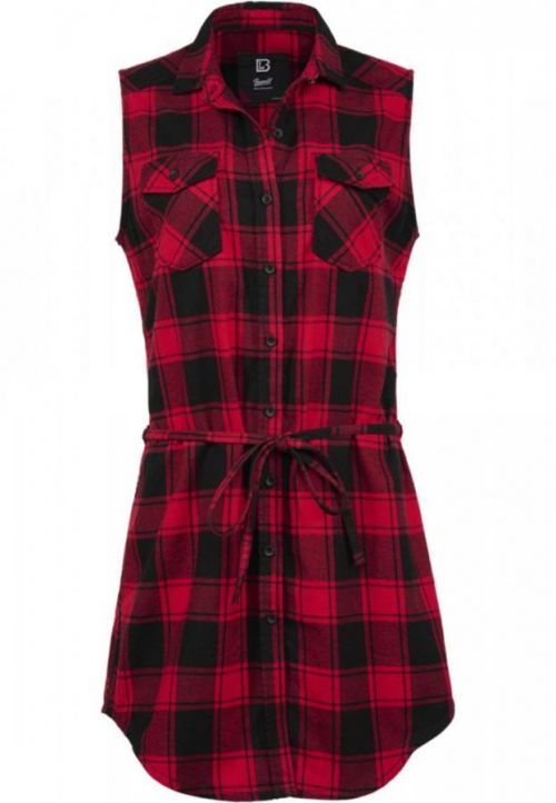 Ladies Sleeveless Longshirt Gracey - red/black 3XL
